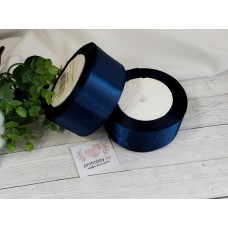 Лента атласная 40 мм, цвет тёмно-синий №038
