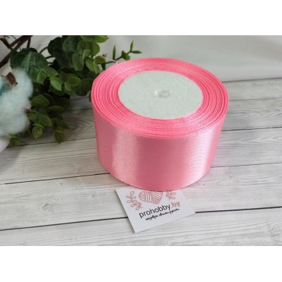 Лента атласная 50 мм, цвет розовый №147