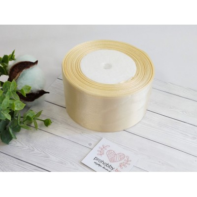 Лента атласная 50 мм, цвет айвори №083