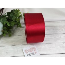 Лента атласная 50 мм, цвет кармин(красный) №033