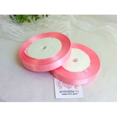 Лента атласная 12 мм, цвет розовый №147