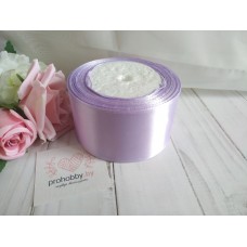 Лента атласная 50 мм, цвет светло-сиреневый №044, катушка 23 м