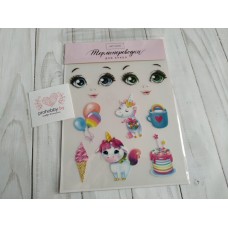 Термопереводки для кукол "Единорожка"