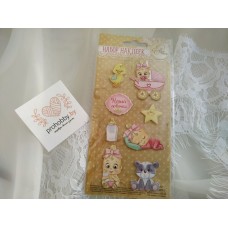 Наклейки объемные "Любимая малышка"