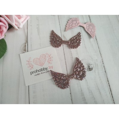 Патч с блестками "Крылья", 4,5*3 см, разноцветный №1