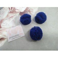 Помпоны-сеточка, 30 мм, цвет индиго