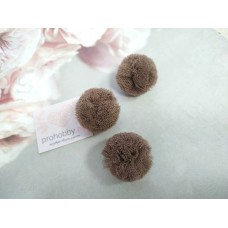 Помпоны-сеточка, 30 мм, цвет пенка