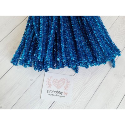 Проволока синельная металлик, цвет бирюзовый №B-018 