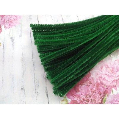 Проволока синельная, цвет темно-зеленый