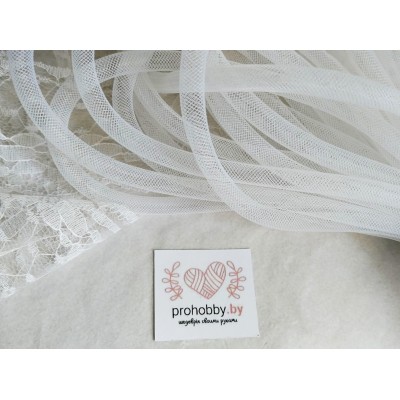 Регилин жёсткий трубчатый 8 мм, цвет белый №1