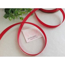 Лента репсовая 10 мм, цвет красный