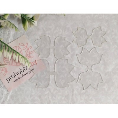 Набор пластиковых шаблонов "Набор хвостиков №4", 4 детали