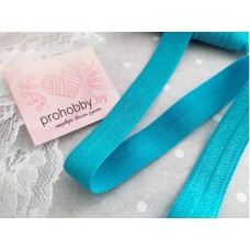 Тесьма эластичная, цвет голубой