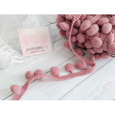 Тесьма Шарики, 30 мм, цвет пенка