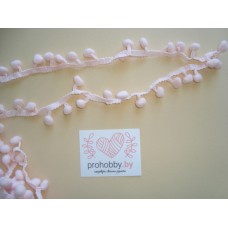 Тесьма Шарики, цвет розовый