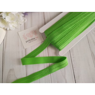 Тесьма эластичная, цвет светло-зеленый