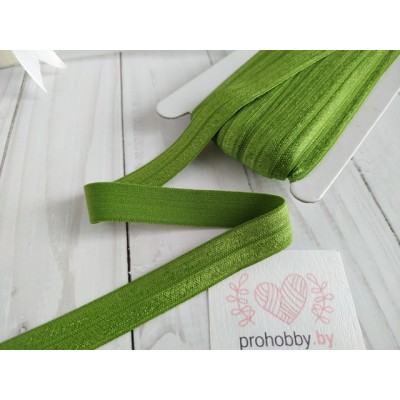 Тесьма эластичная, цвет фисташковый