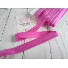 Тесьма эластичная, цвет фуксия