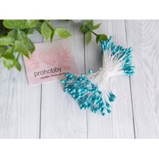 Тычинки "Капельки", цвет светло-голубой, 100 шт