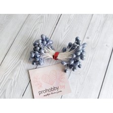 Тычинки "Капельки", цвет серо-синий, 55 шт