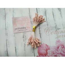 Тычинки для цветов матовые, цвет нежно-розовый, 55 шт