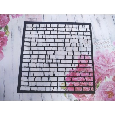 Трафарет "Кирпичики", 15*15 см