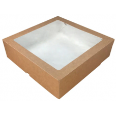 Коробка ECO TABOX 1555 мл., 20*20*5,5 см, цвет крафт