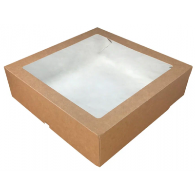 Коробка ECO TABOX 1555 мл., 20*20*5,5 см, цвет крафт