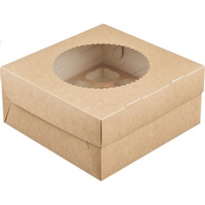 Коробка ECO MUF 9, 25*25*10 см, цвет крафт