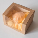 Коробка Solo show box с окном, 13*11*8 см, цвет крафт