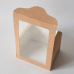Коробка Solo show box с окном, 13*11*8 см, цвет крафт