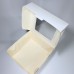 Коробка самосборная с окном, 18,5*18,5*11 см, цвет белый