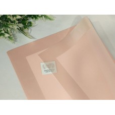 Плёнка для цветов матовая с широким кантом, 58*58 см, цвет светло-розовый