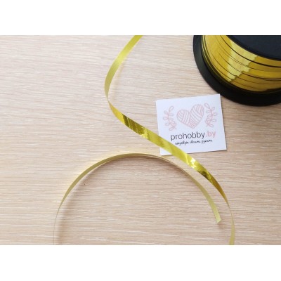Лента упаковочная полипропиленовая, 5 мм, золото