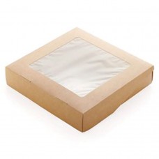 Коробка ECO TABOX 2500 мл., 26*26*4 см,цвет крафт