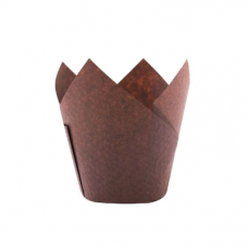 Форма для выпечки "Тюльпан", 50*80 мм, цвет коричневый