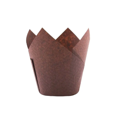 Форма для выпечки "Тюльпан", 50*80 мм, цвет коричневый