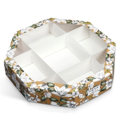 Коробка менажница самосборная "For you with love", 29*29*5 см