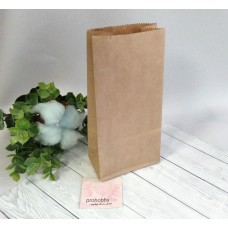 Пакет бумажный крафт, 8*5*17 см