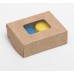Коробка самосборная с маленьким прозрачным окошком, 10*8*3,5 см