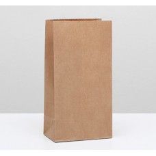 Пакет бумажный крафт, 12*8*24 см