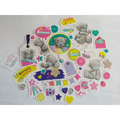 Набор высечек для скрапбукинга Me To You "Мечтай", 37 штук