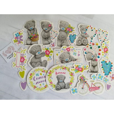 Набор высечек для скрапбукинга Me To You "Самая милая", 27 штук