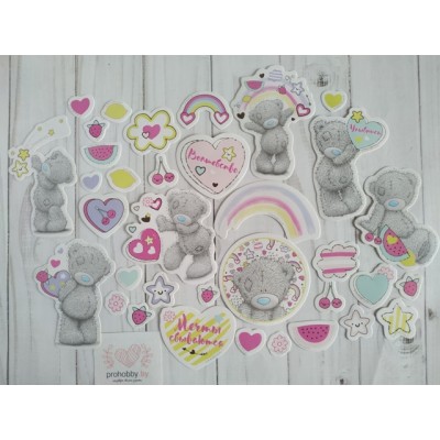Набор высечек для скрапбукинга Me To You "Мечты сбываются", 35 шт