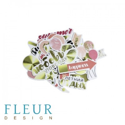 Набор высечек для скрапбукинга "Pretty pink"